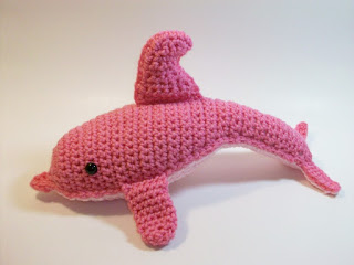 Pink Dolphin in Plush crochet