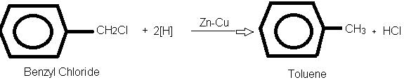 Benzyl chloride Reduction.
