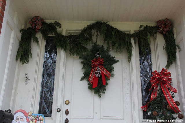 Christmas on the Doors-Bargain Decorating with Laurie