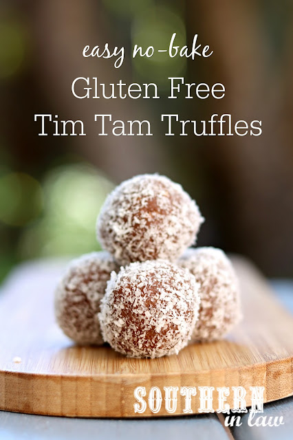 Easy Gluten Free Tim Tam Truffles Recipe - No bake, gluten free, last minute Australia Day dessert recipes, tim tam balls, cream cheese