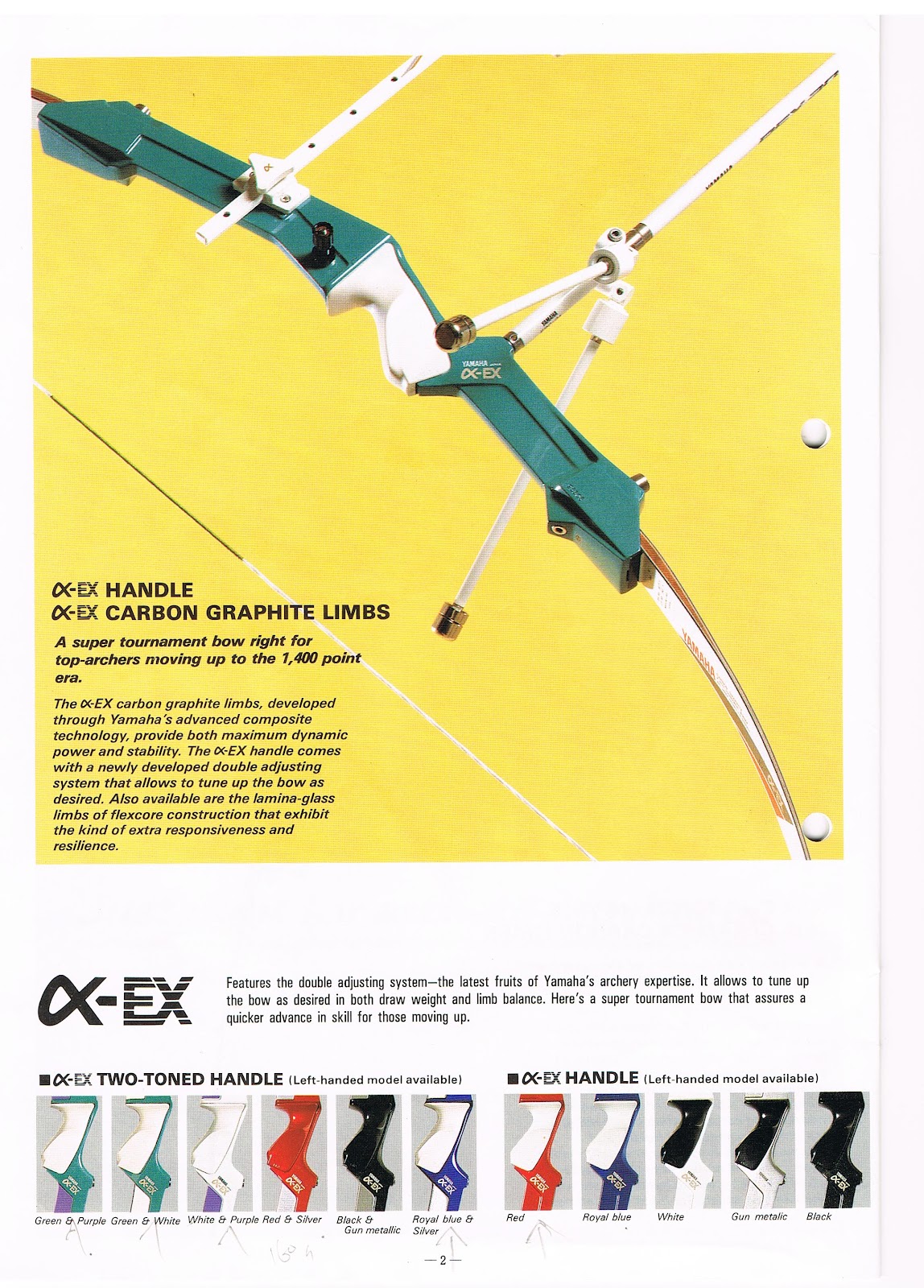 斗室練箭 archerking.blogspot.hk 1990/91 Yamaha Archery Catalogue