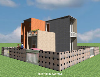 berbagi contoh desain rumah: rumah minimalis 2 lantai