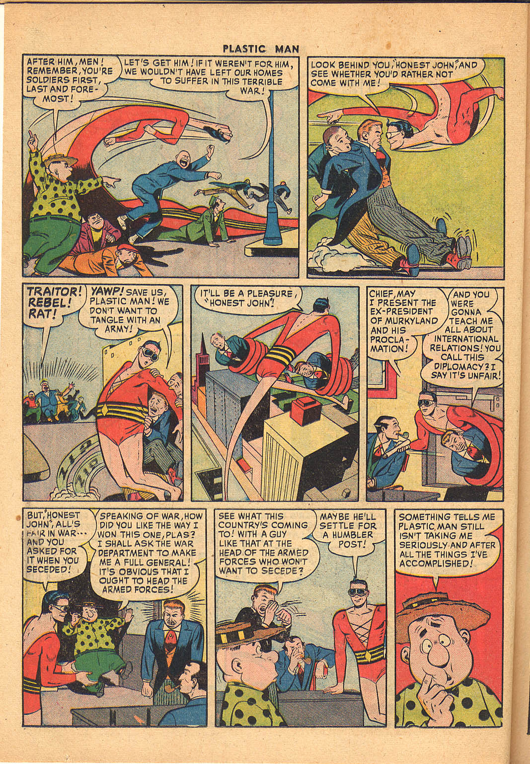 Read online Plastic Man (1943) comic -  Issue #26 - 34
