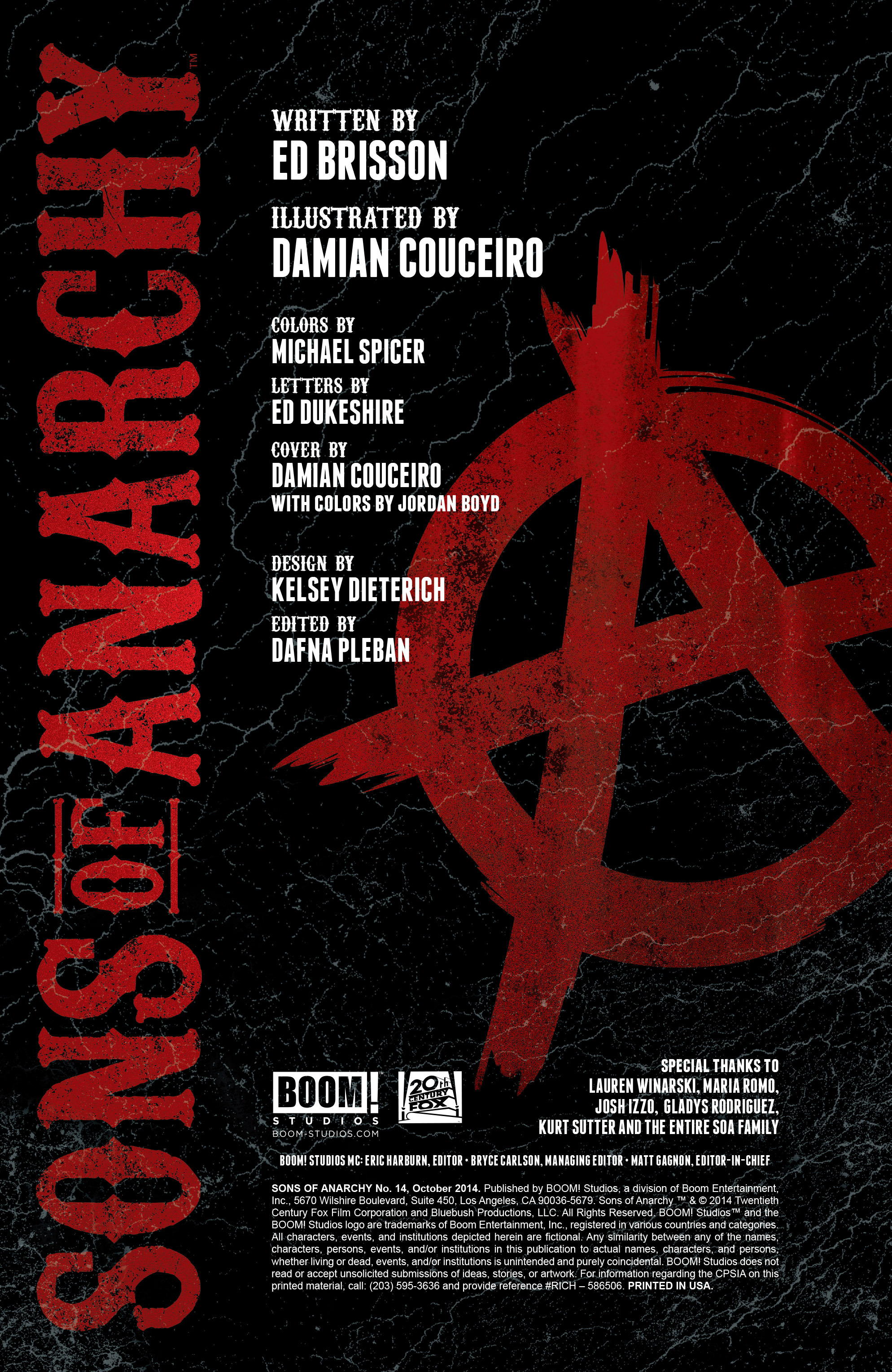 Read online Sons of Anarchy comic -  Issue #14 - 2