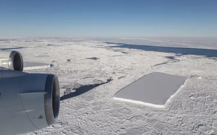 Stunning Pictures By NASA Depict A Rectangular Iceberg In Antarctica From Different Angles