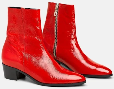  Santa Monica Boots in red patent leather