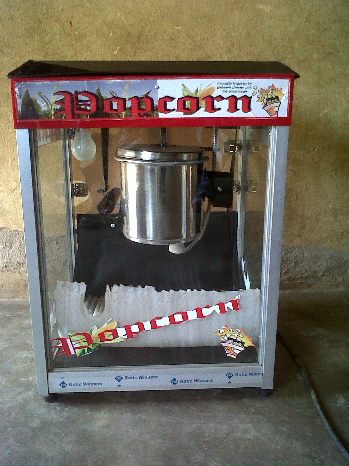 Popcorn Machine maker in Nigeria Popcorn Machine made in Nigeria by