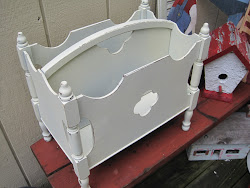 Sweet Old Painted Magazine Rack