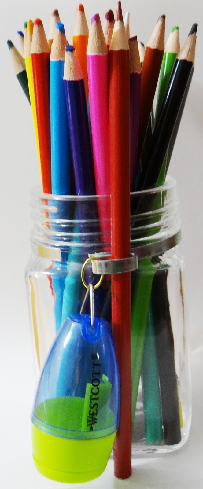 Amber's Craft a Week Blog Mason Jar Pencil Holder