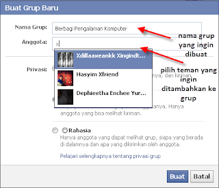 Nama Grup dan Anggota 