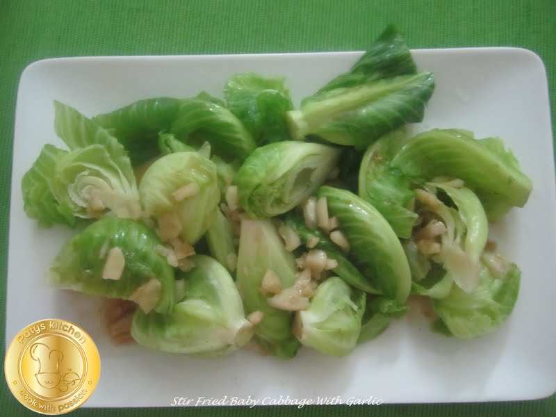 PATYSKITCHEN STIR FRIED BABY CABBAGE WITH GARLIC