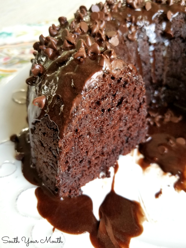 Impossible 5-Ingredient Chocolate Cake | A moist, fudgy, decadent chocolate bundt cake recipe made with just five ingredients.