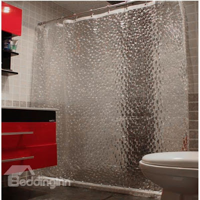  Transparent Bubble Shower Curtain