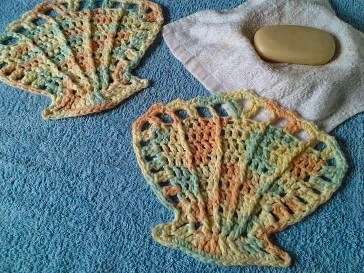 Sea Shells Crochet Kitchen Bar Mop Towel