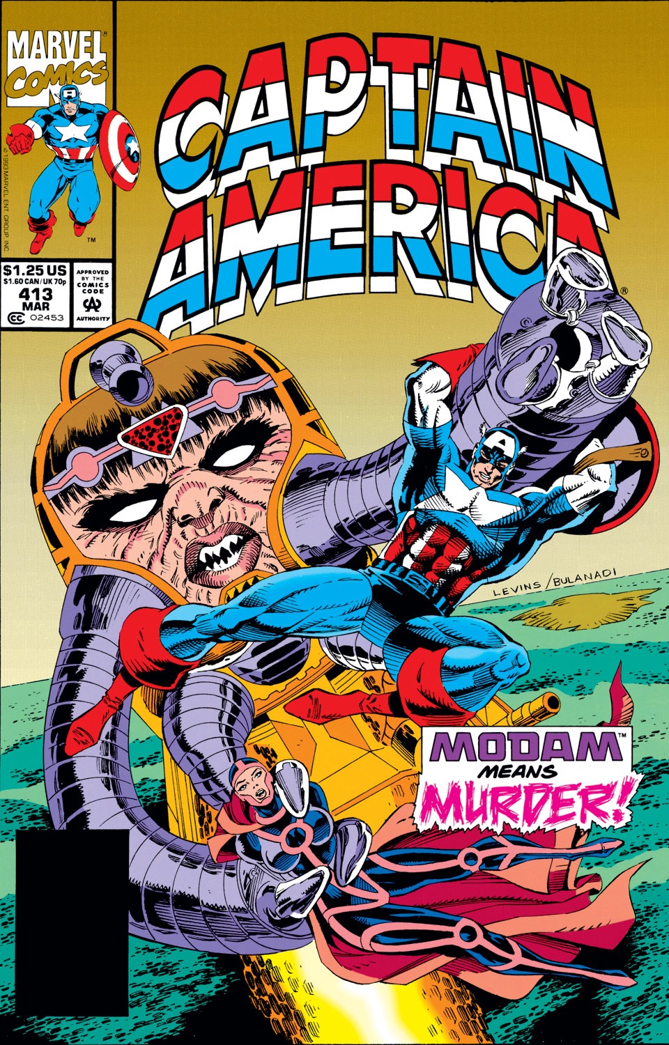Read online Captain America (1968) comic -  Issue #413 - 1