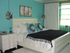 Decoracion de Salas: Fotos de Dormitorio Principal de color Turquesa