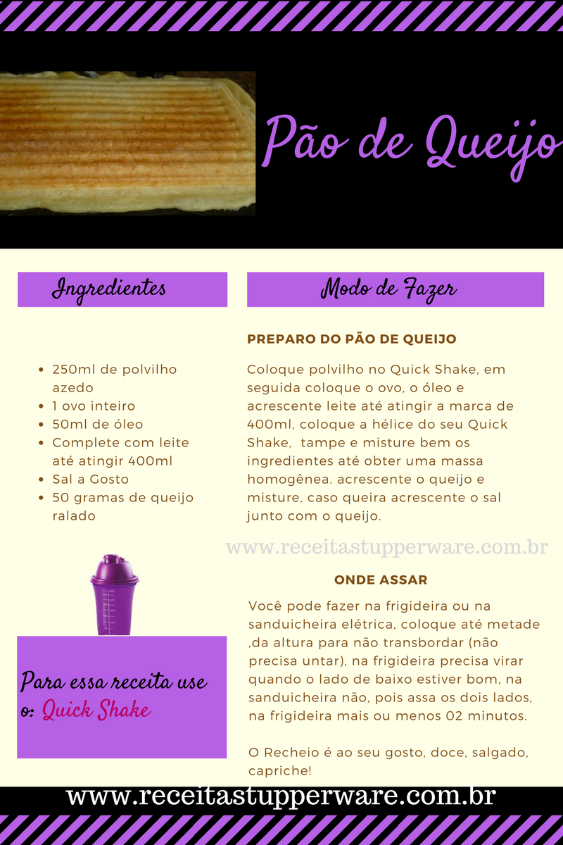 Pão de Queijo na sanduicheira pão de queijo no quick shake