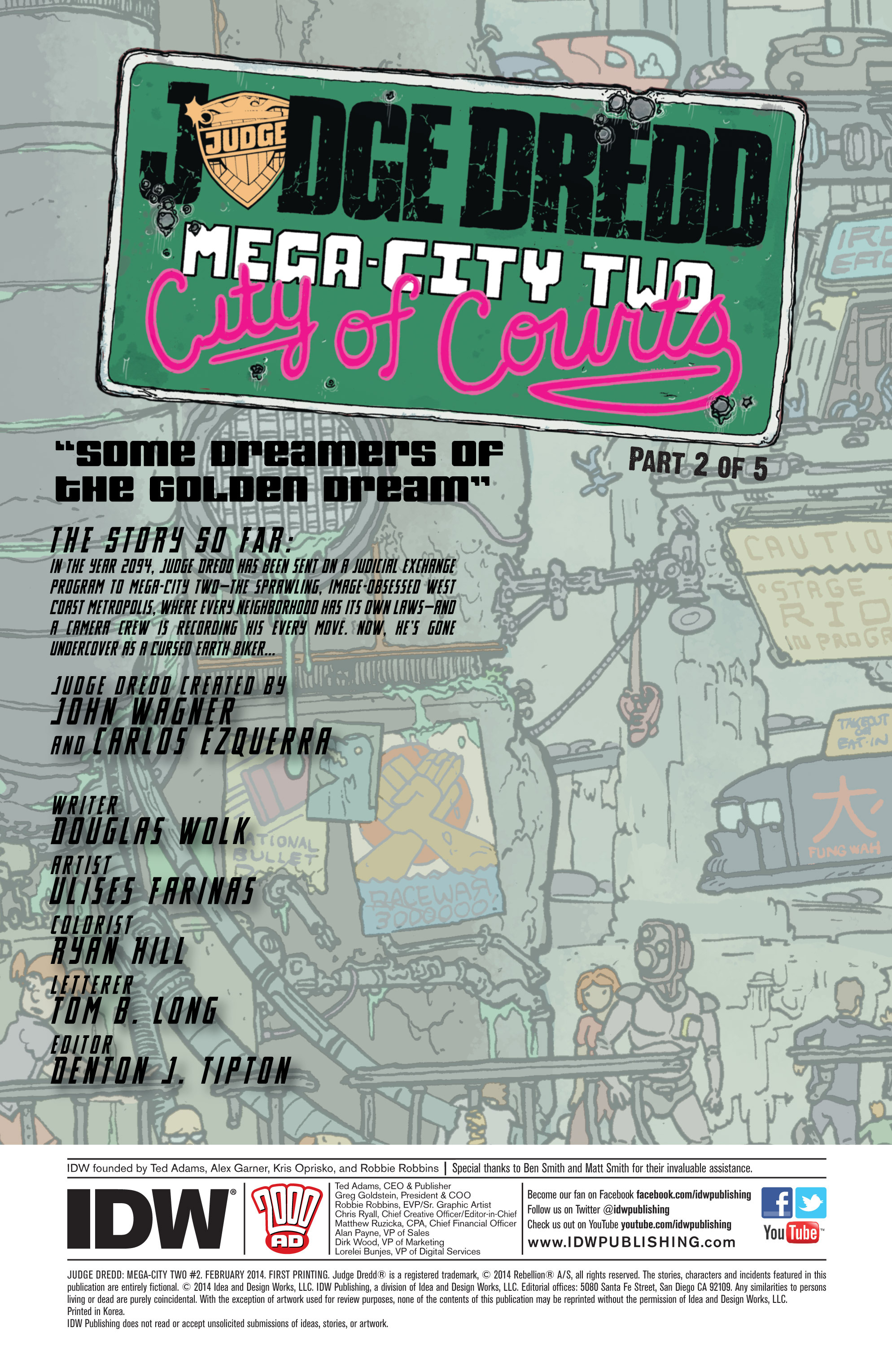 Read online Judge Dredd: Mega-City Two comic -  Issue #2 - 2