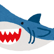 サメのイラスト（魚）