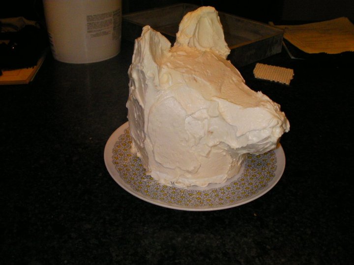 Edge Desserts: Construction of German Shepherd Cake