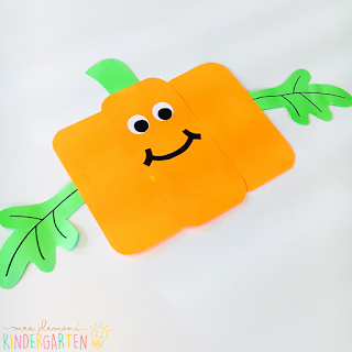 We love reading and learning about pumpkins in our kindergarten classroom, but planning meaningful comprehension activities can be a challenge. This Pumpkin: Read & Respond pack made it super easy to teach 5 comprehension skills for 5 of our favorite picture books. Students especially love the themed crafts and writing prompts too!