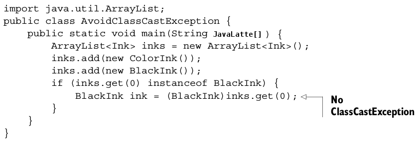 Java-Latte: ClassCastException in Java