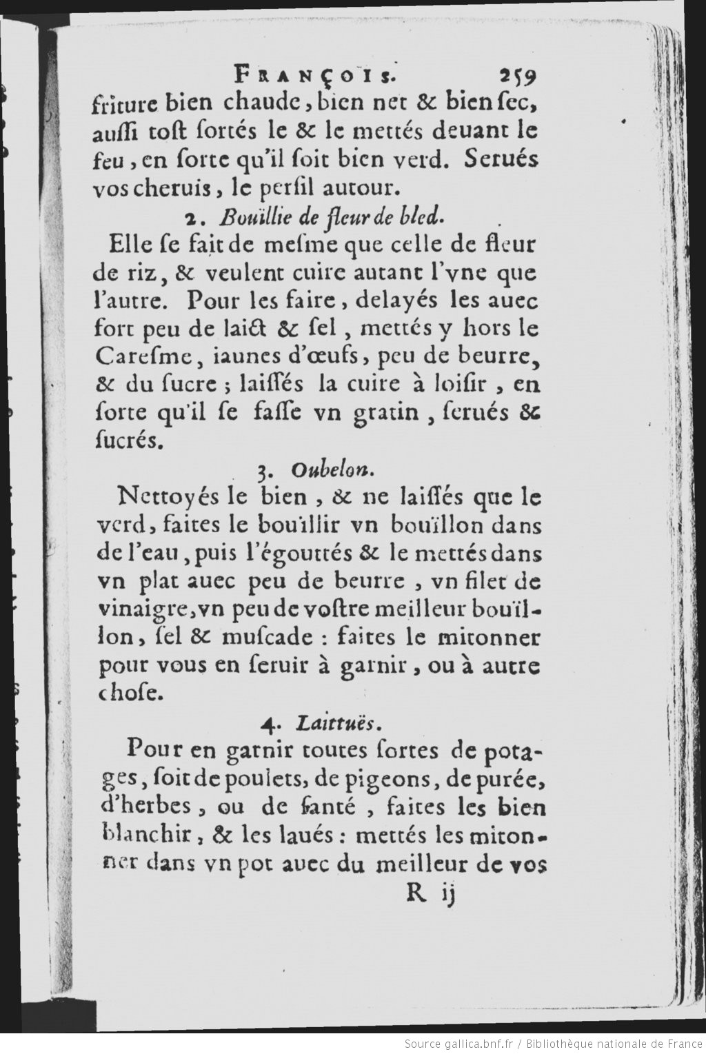 Behind the French Menu Gratin Browned. Unfortunately, Browned is a