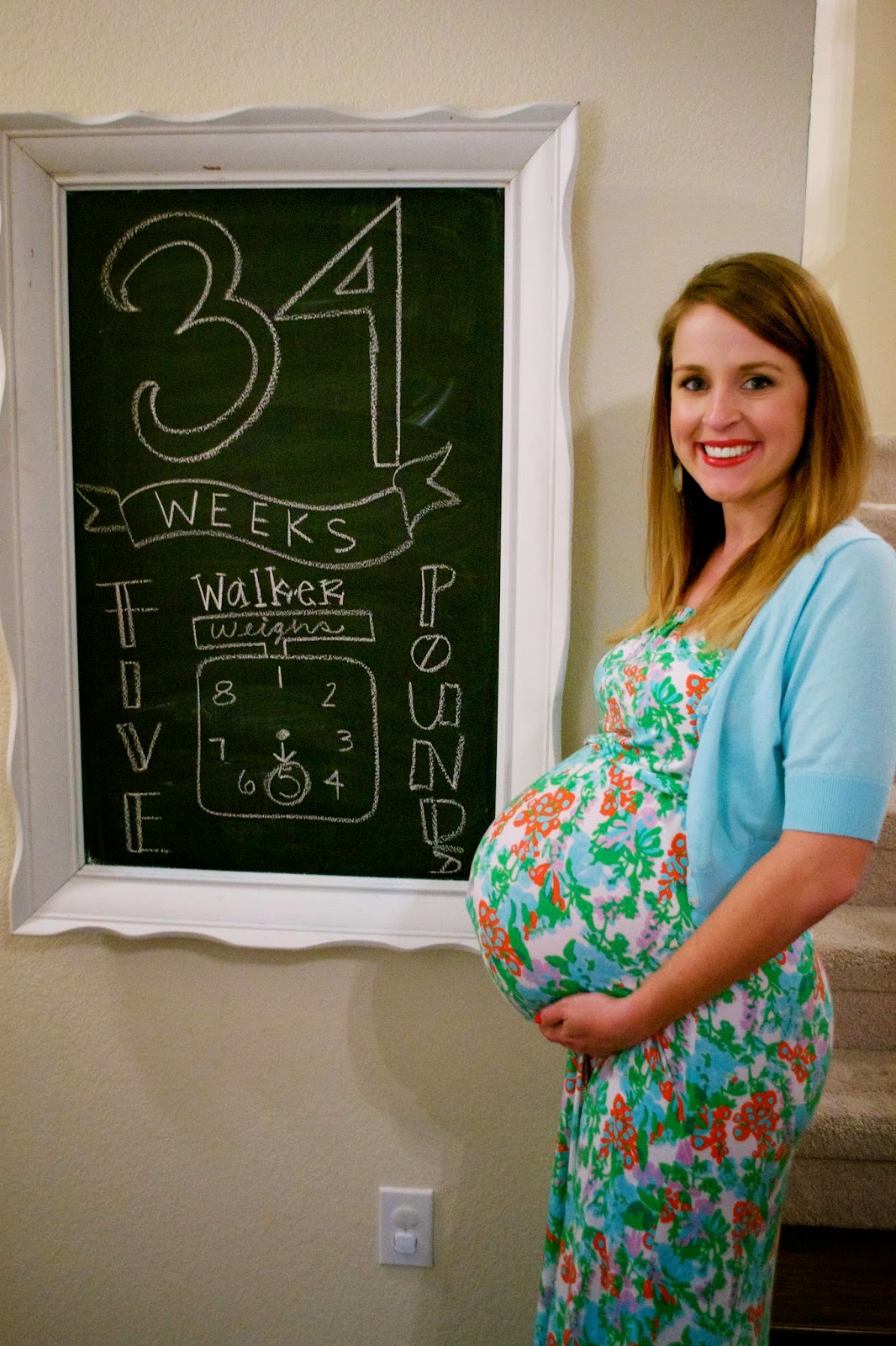 In this JOYFUL life: 34 Weeks with baby Walker...
