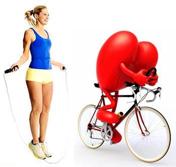Corazón y mujeres en el cardio El cardio en ayunas a veces es malo para la salud y los músculos