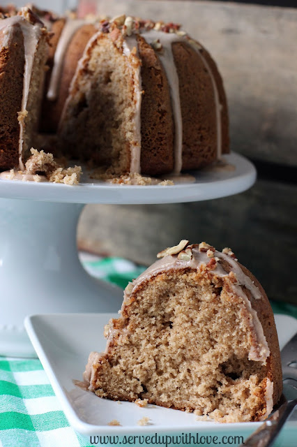 Apple Butter Bundt Cake recipe from Served Up With Love.