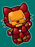 Hello Kitty in Ironman costume