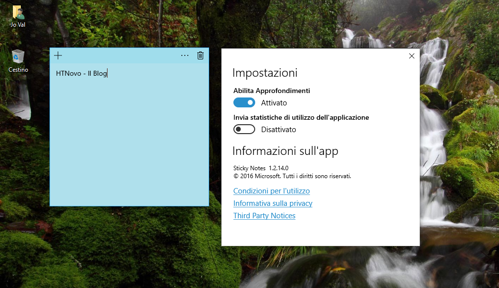 Sticky Notes in Windows 10 si aggiorna e riceve nuove funzionalità 4 HTNovo