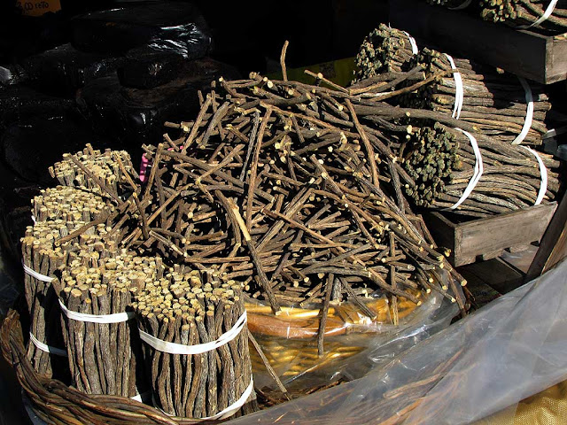 Licorice sticks and panes, food fair, Livorno