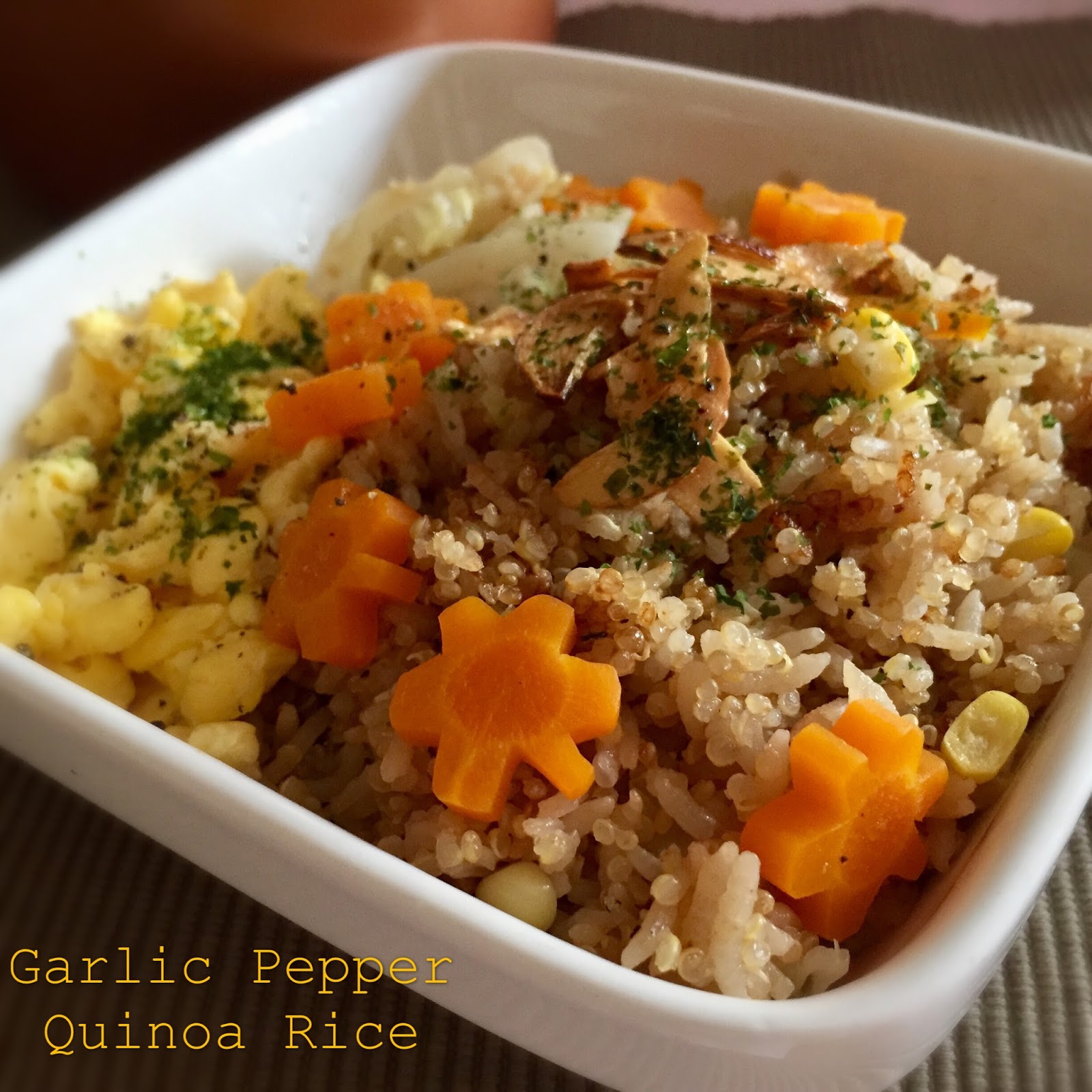 My Mind Patch Rice Cooker Garlic Pepper Quinoa Rice