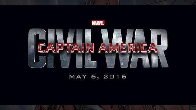 Logo and title card for Captain America: Civil War May 6, 2016