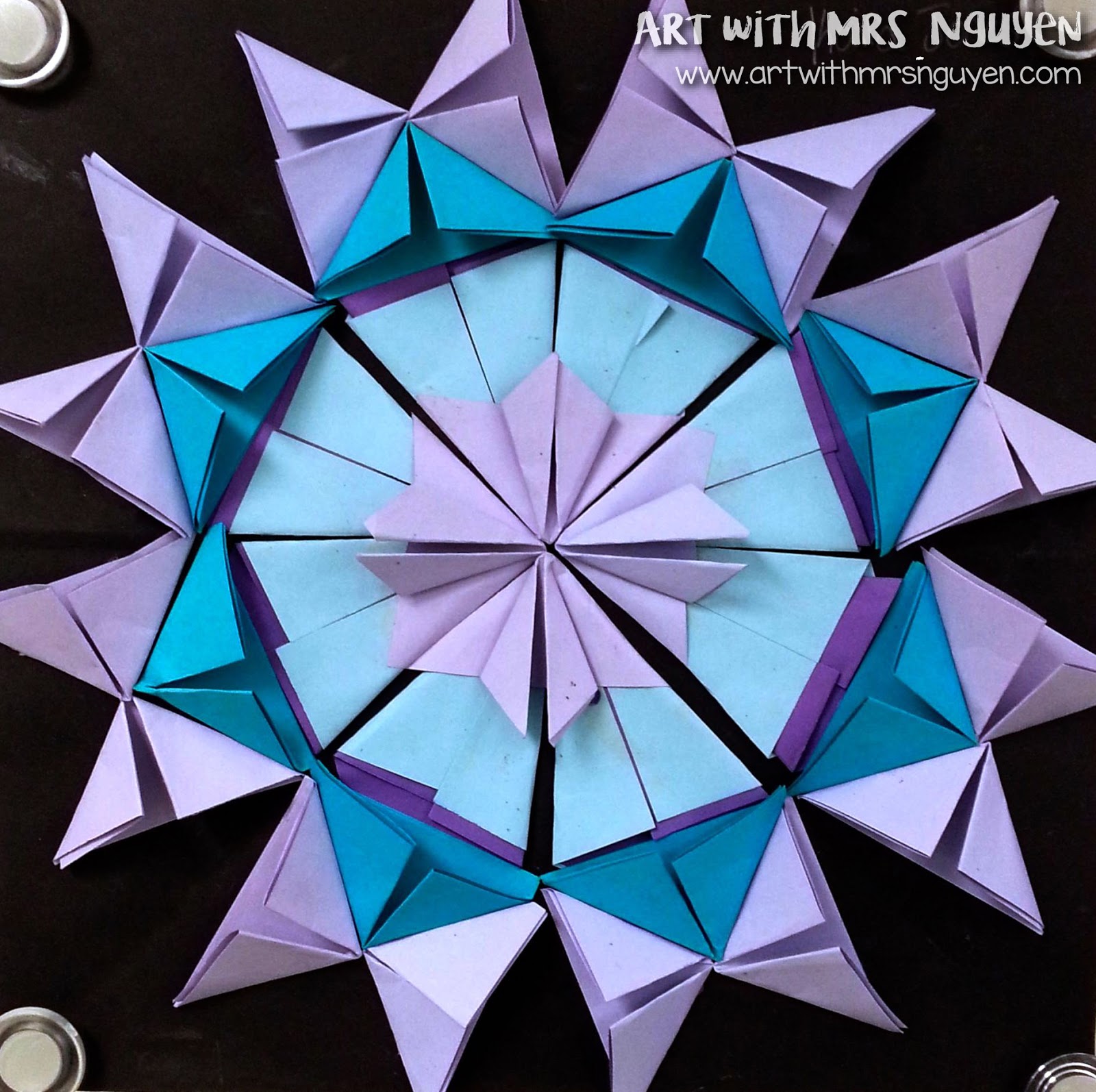 Radial Paper Relief Sculptures Part II (5th) Art with Mrs. Nguyen