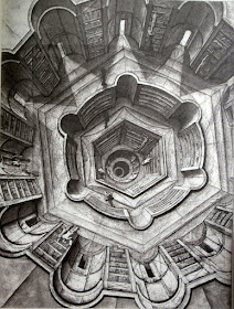 05-Library-of-Babel-3-Erik-Desmazières-Architectural-Etching-and-Pencil-Drawings-www-designstack-co