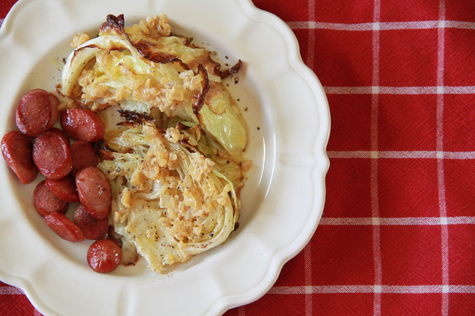 BEprimal Roasted Cabbage with Dijon Mustard Glaze