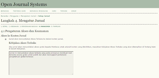 Manajemen Jurnal Open Journal System Manajemen Jurnal Open Journal System