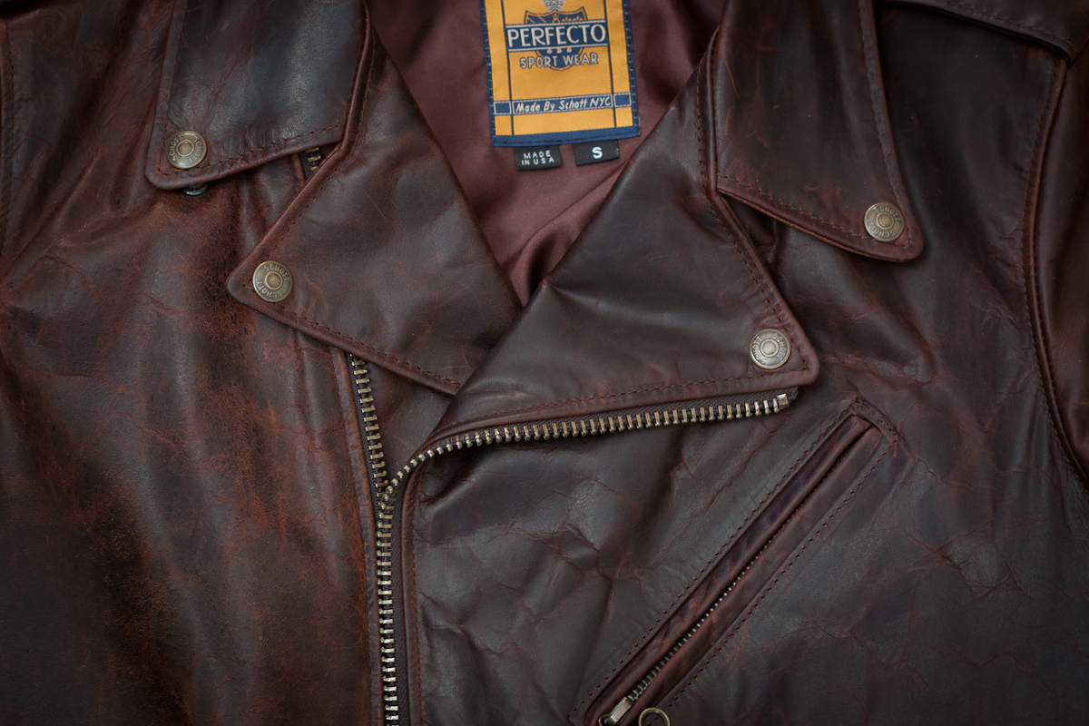 In Review: Schott 619 Hand Oiled Lightweight Brown Naked 