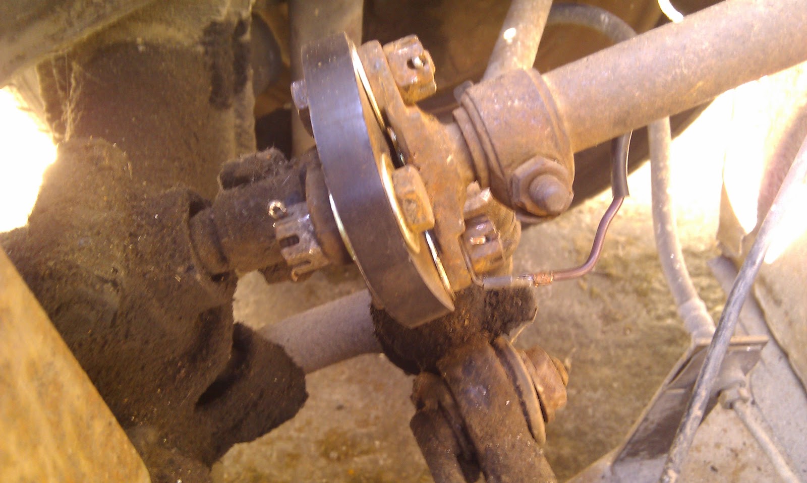 VW Karmann Ghia Repairs Steering shaft coupler replacement.