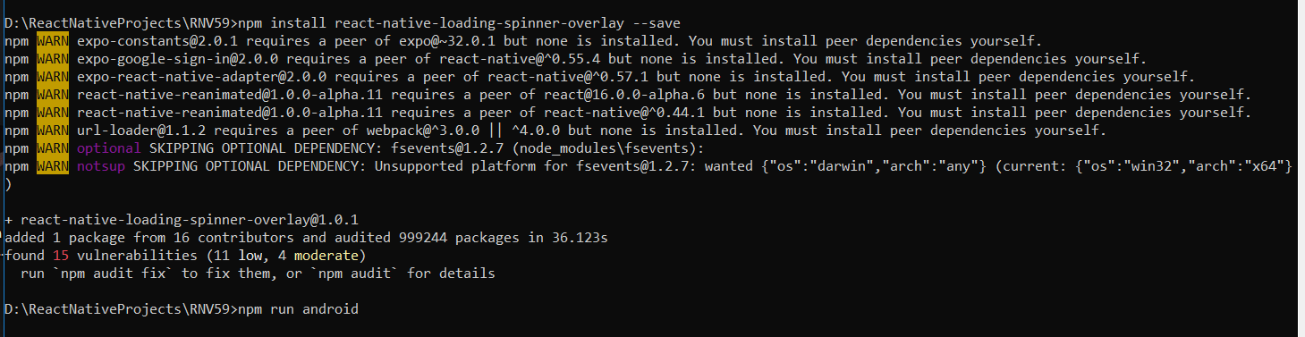 Download React Native Loading Spinner Overlay | SKPTRICKS