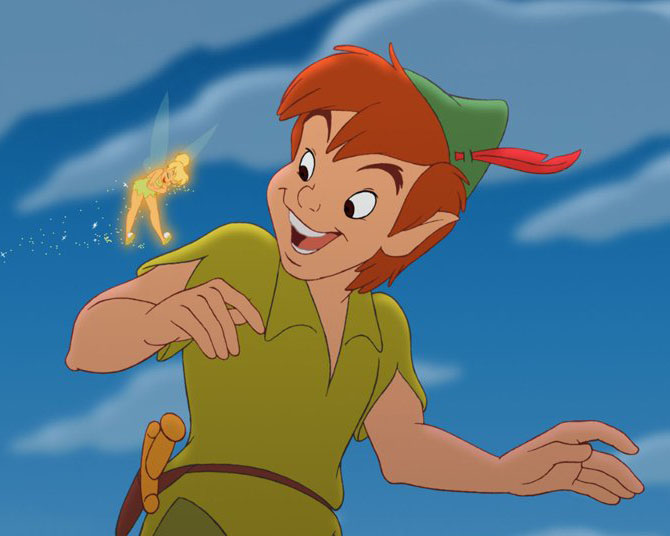 6 Walt Disney Peter Pan and Friend's Flying Cartoon Pictures