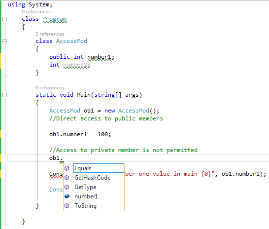 ALLTYPECODING: C# Access Specifiers,C# Access Modifiers