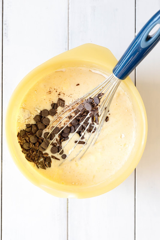 Milk and Honey Chocolate Chip Buttermilk Waffles with Maple Peanut