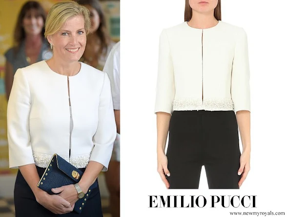 Countess Sophie wore Emilio Pucci Embellished stretch-wool jacket