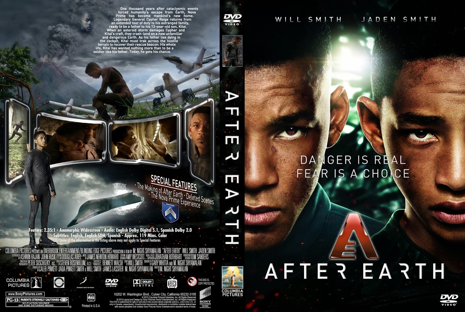 DVD COVERS AND LABELS After Earth DVD Cover