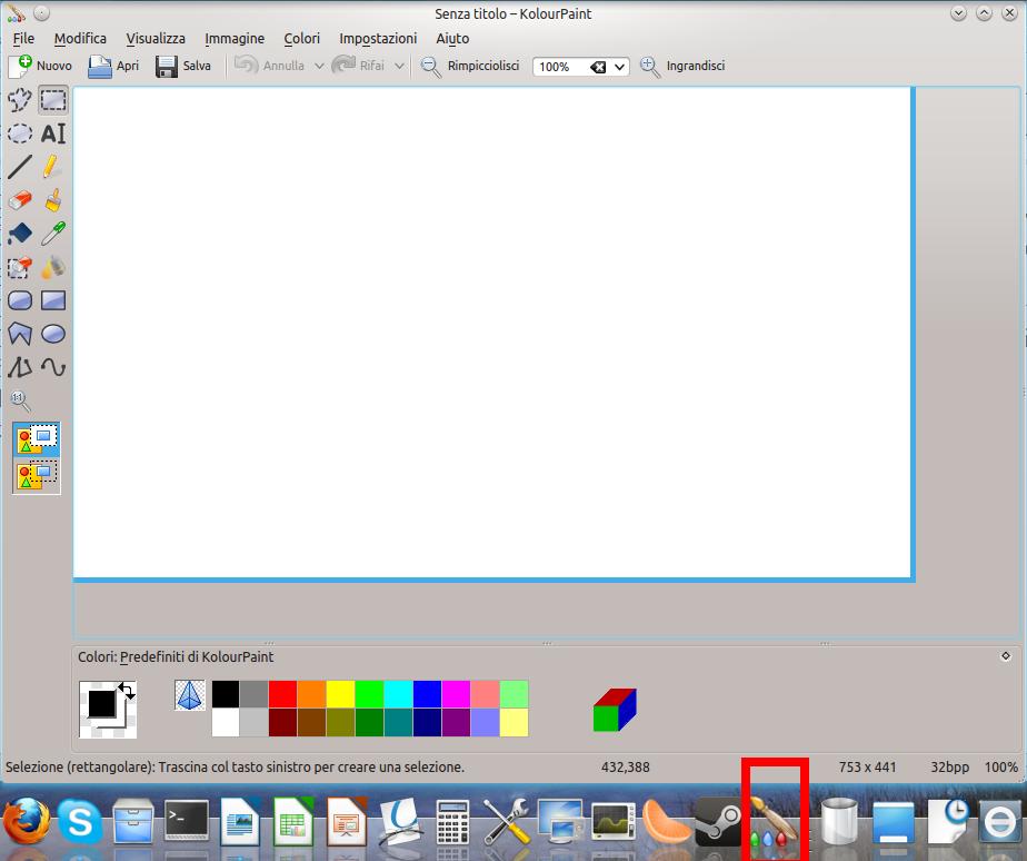 Ubuntu Tricks KolourPaint, il semplice sostituto per linux di