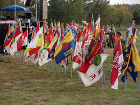 troop flags at Boy Scouts Mid America Jubilee 2016