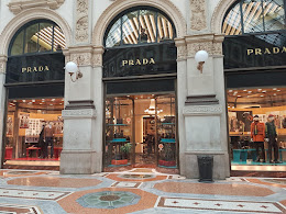 ....with so many exclusive shops , Prada